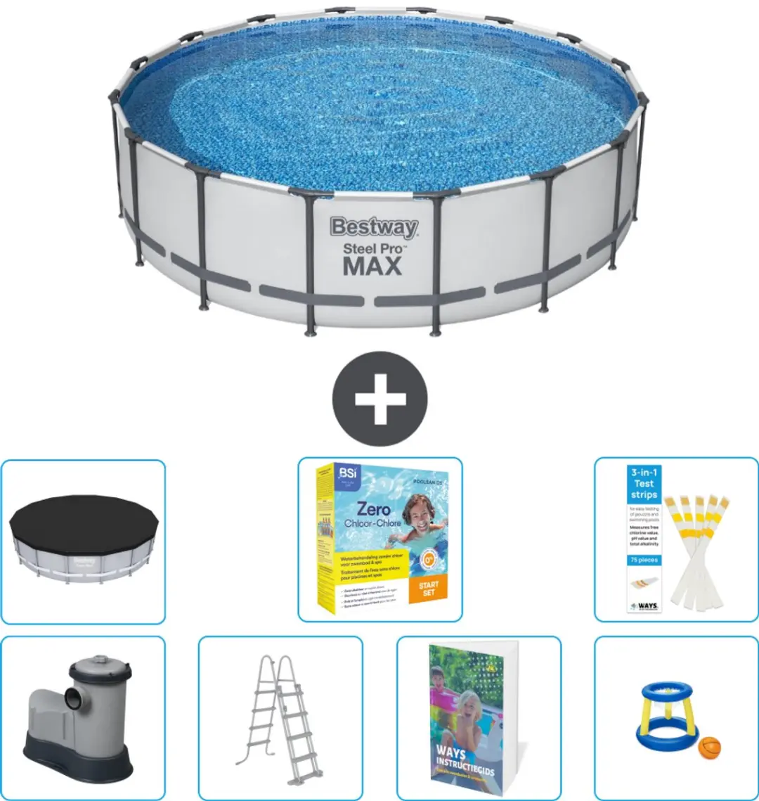 Bestway Steel Pro MAX Zwembad 488x122cm