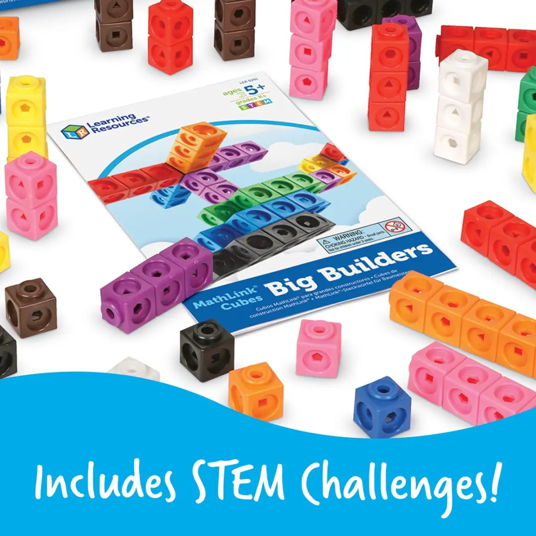 Learning Resources MathLink Cubes XL Bouwset - 100 Stuks - Multikleur