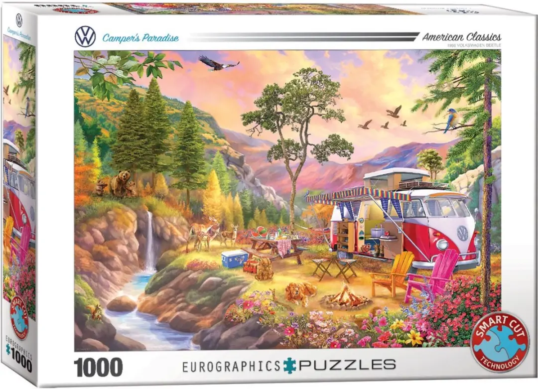 Eurographics Volkswagen Kampeerdersparadijs Legpuzzel 1000 Stuks