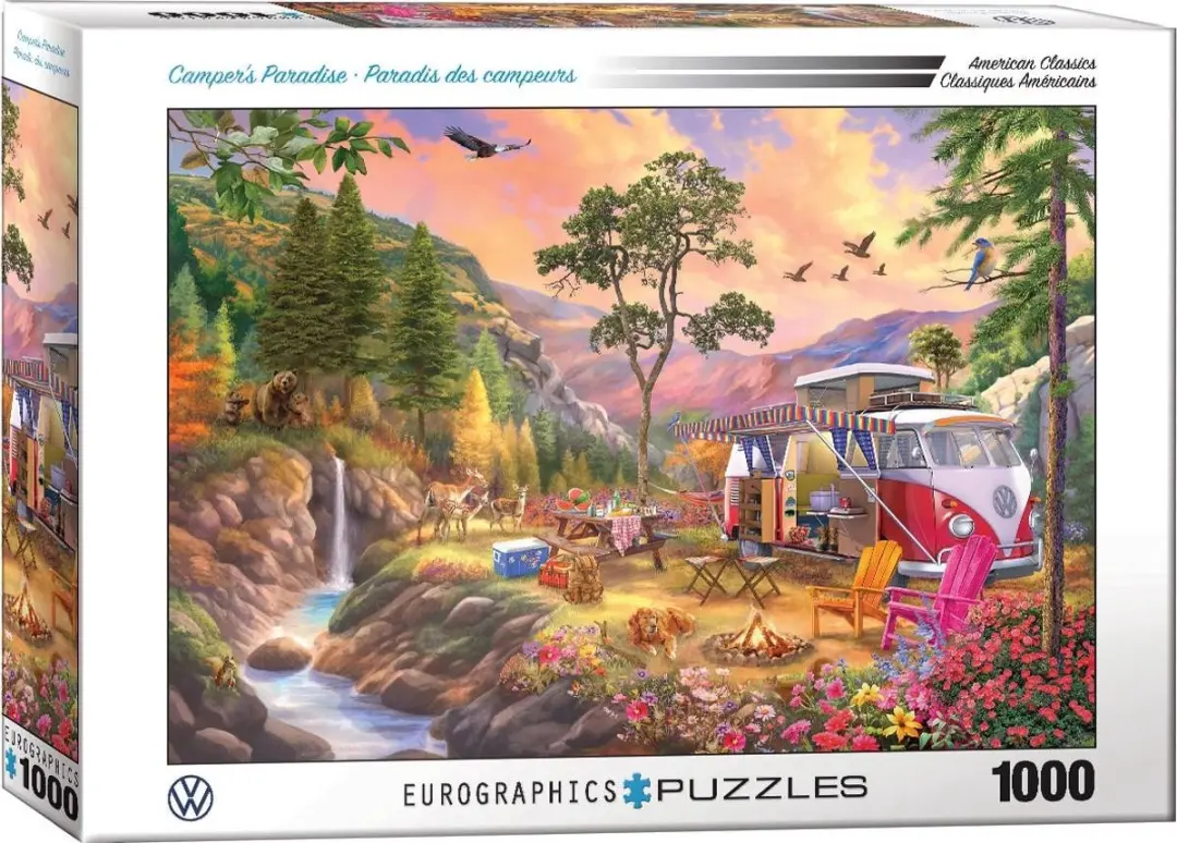 Eurographics Volkswagen Kampeerdersparadijs Legpuzzel 1000 Stuks - Multi