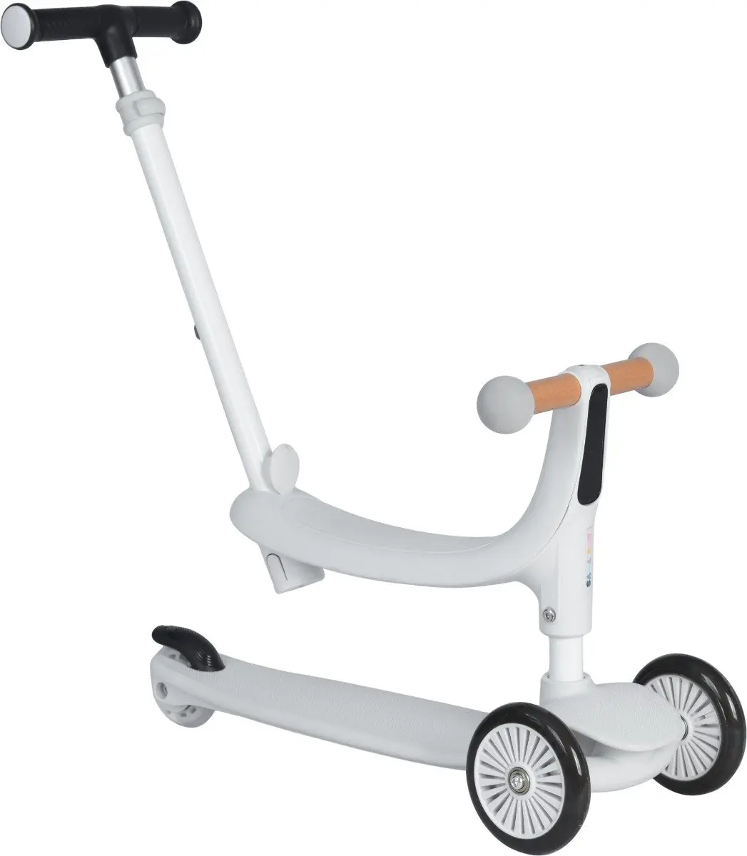 Eco Toys Flynn 3-in-1 Kinderstep - Wit/Zwart
