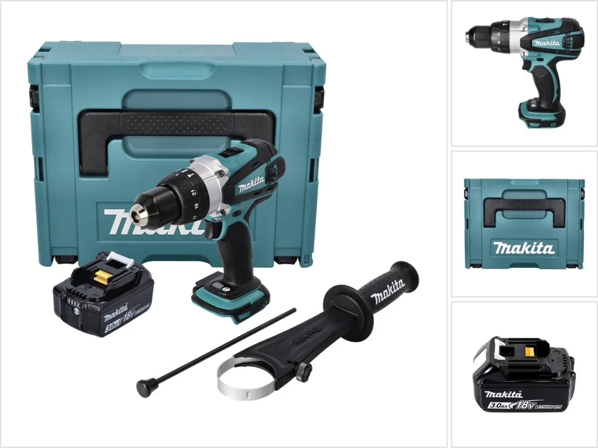 Makita DHP 458 F1J Klopboormachine 18V 91Nm