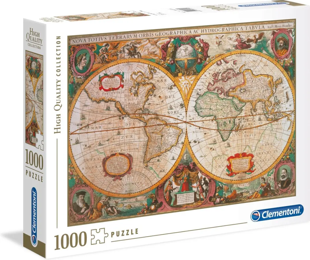 Clementoni Puzzel 1000 Stuks Oude Landkaart