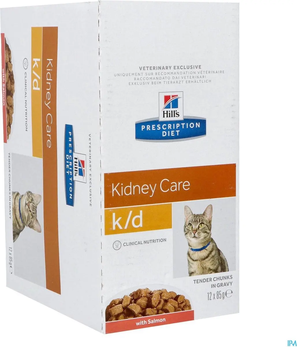Hill's Prescription Diet K/D Zalm Kattenvoer - 12 x 85g