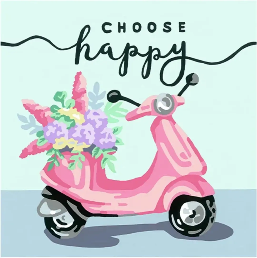 Ravensburger CreArt Choose Happy Schilderen op Nummer - Multicolor
