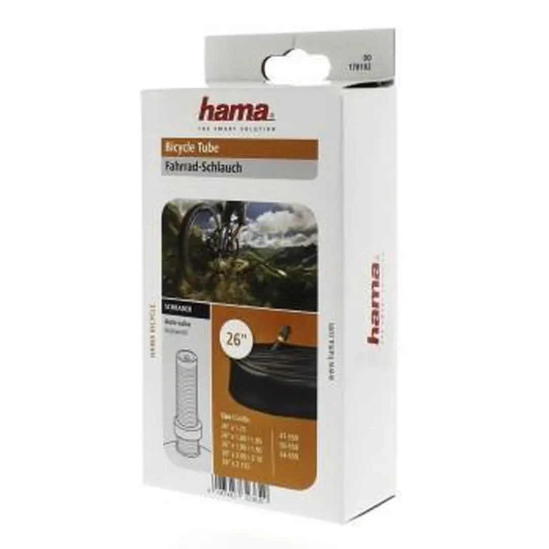 Hama Fietsbinnenband 26" Autoventiel - Black