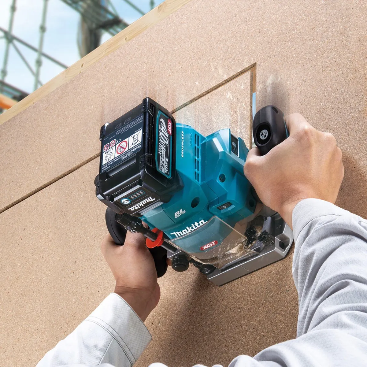 Makita RP-001GZ Draadloze bovenfrees 40V Max 12mm Brushless