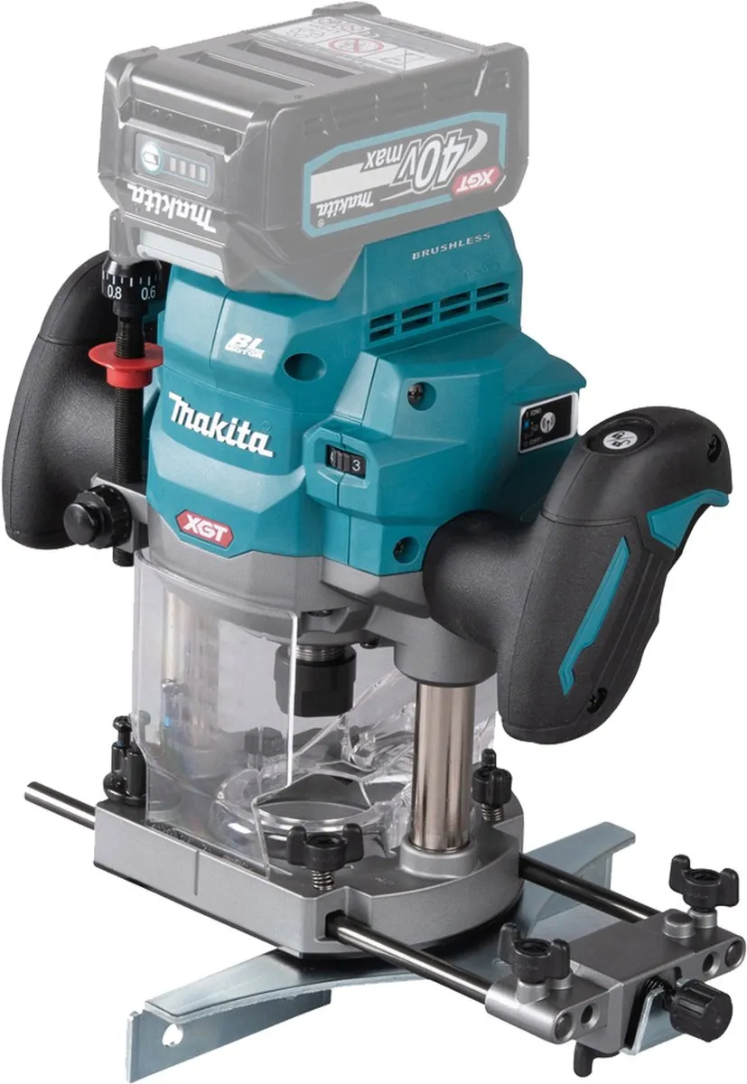 Makita RP-001GZ Draadloze bovenfrees 40V Max 12mm Brushless