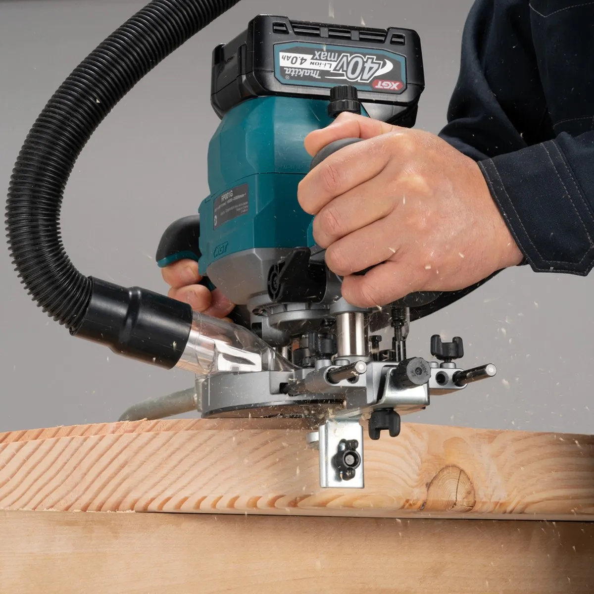 Makita RP-001GZ Draadloze bovenfrees 40V Max 12mm Brushless