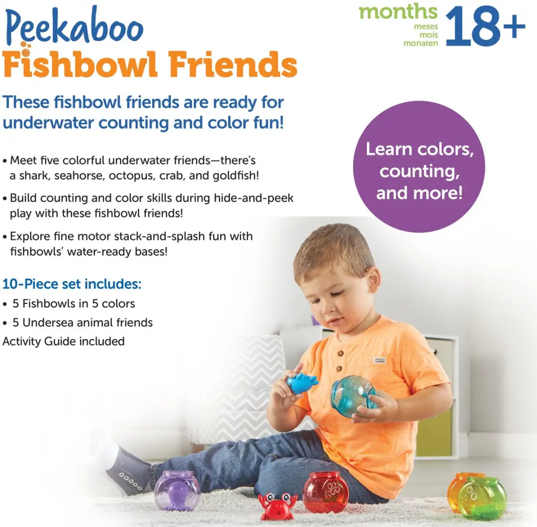 Learning Resources Peekaboo Leerset Vissenkom Vriendjes LER6814 - Multikleur