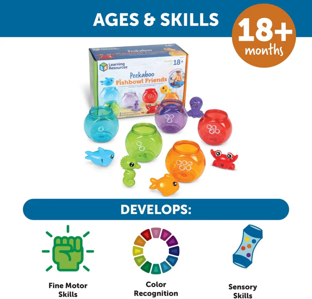 Learning Resources Peekaboo Leerset Vissenkom Vriendjes LER6814 - Multikleur