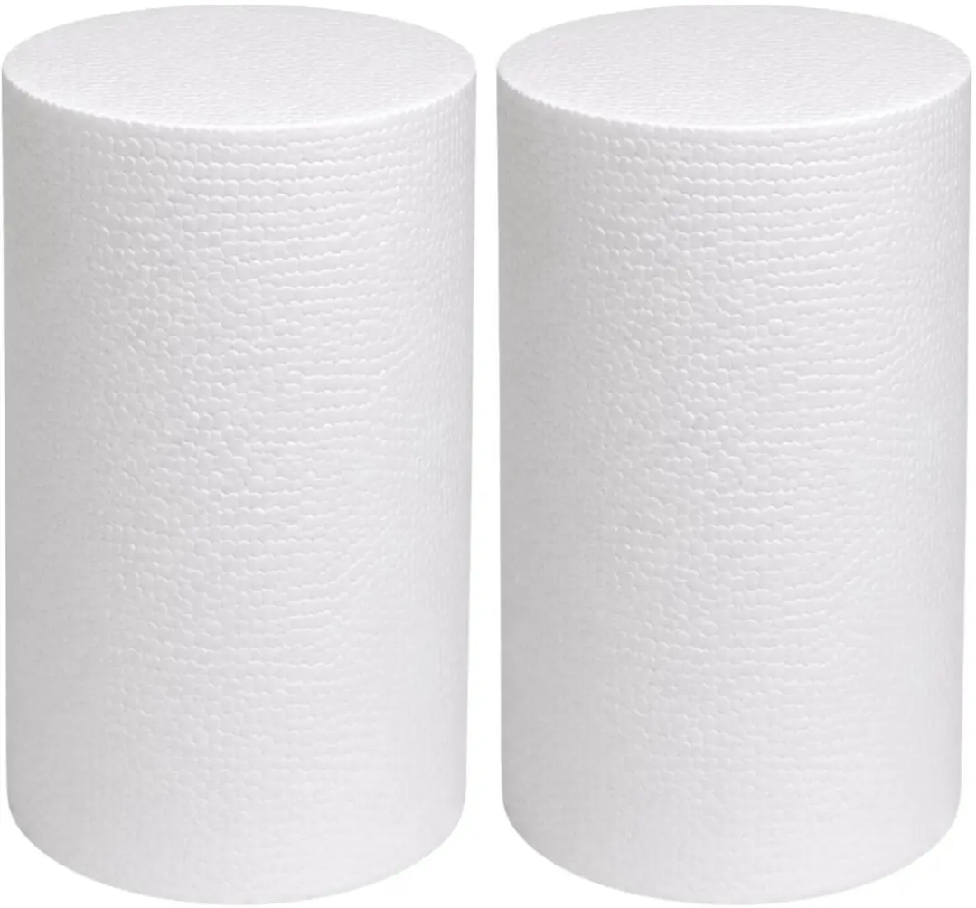 Bellatio Design Piepschuim Cilinders 2x D15xL30cm