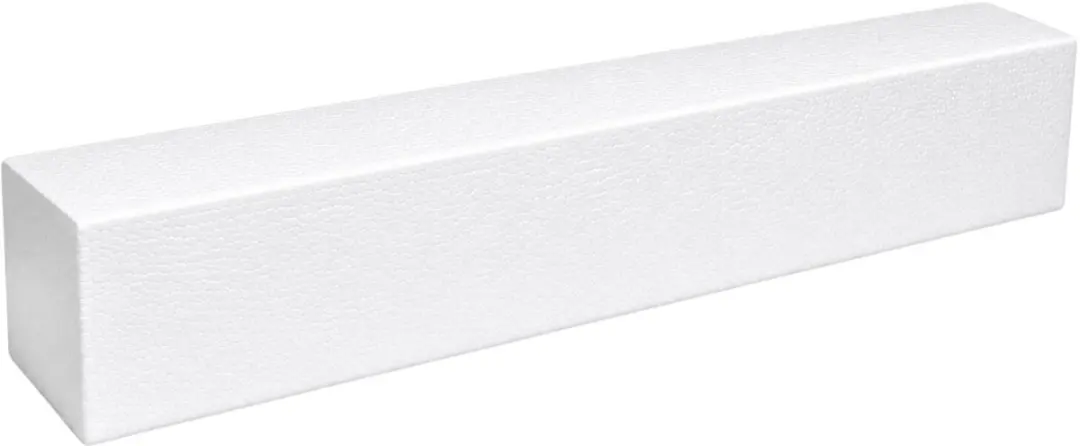 Bellatio Design Piepschuim Baksteen 2x - 70x10x10cm Wit