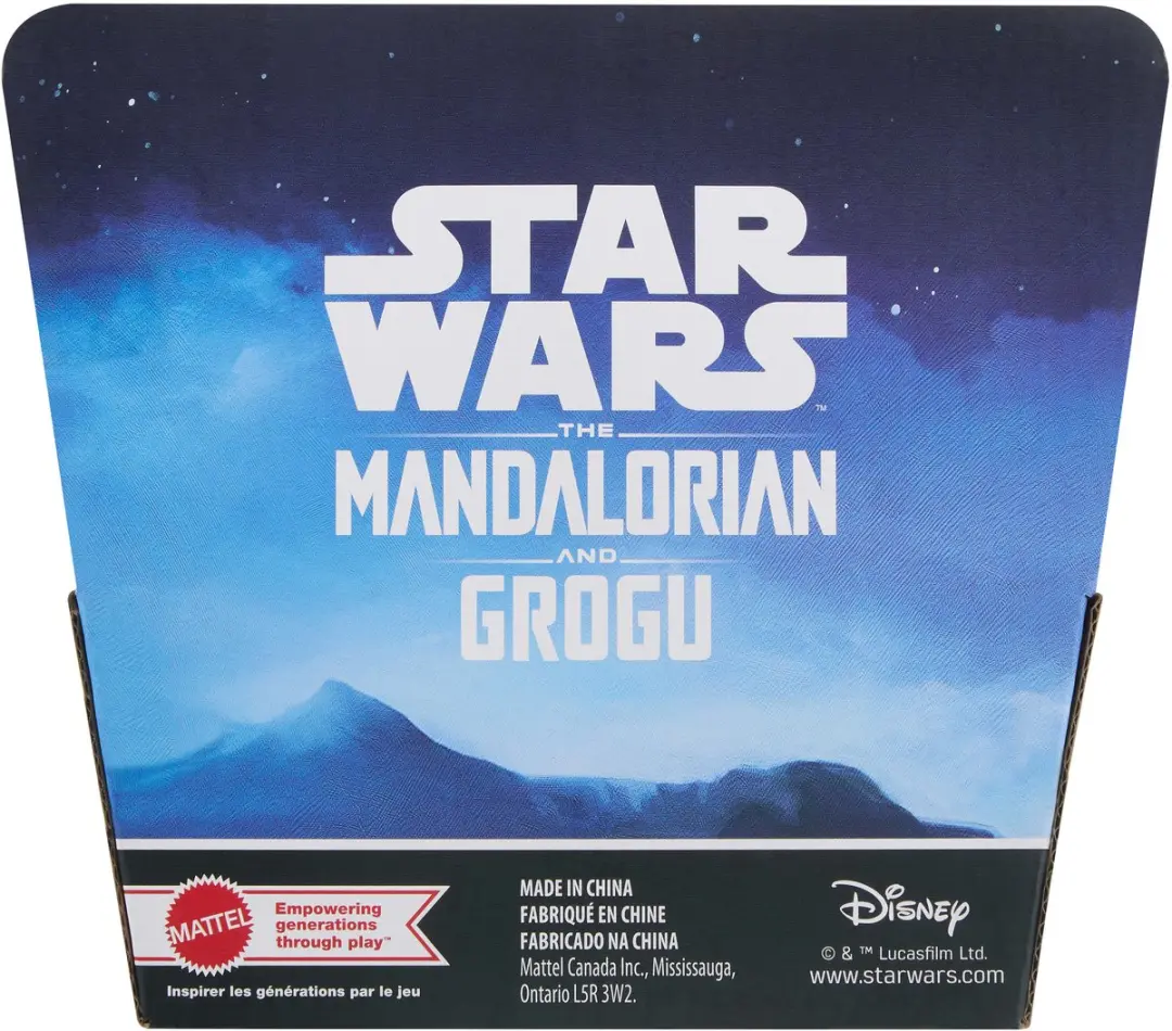 Mattel Star Wars Grogu Vinyl Hoofd Pluche Knuffel 15cm - Multicolor