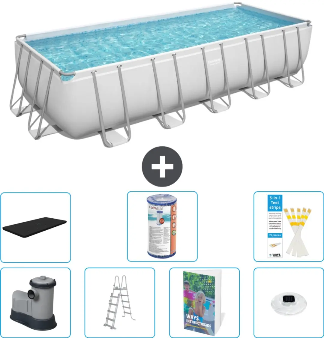 Bestway Power Steel Zwembad 640x274cm