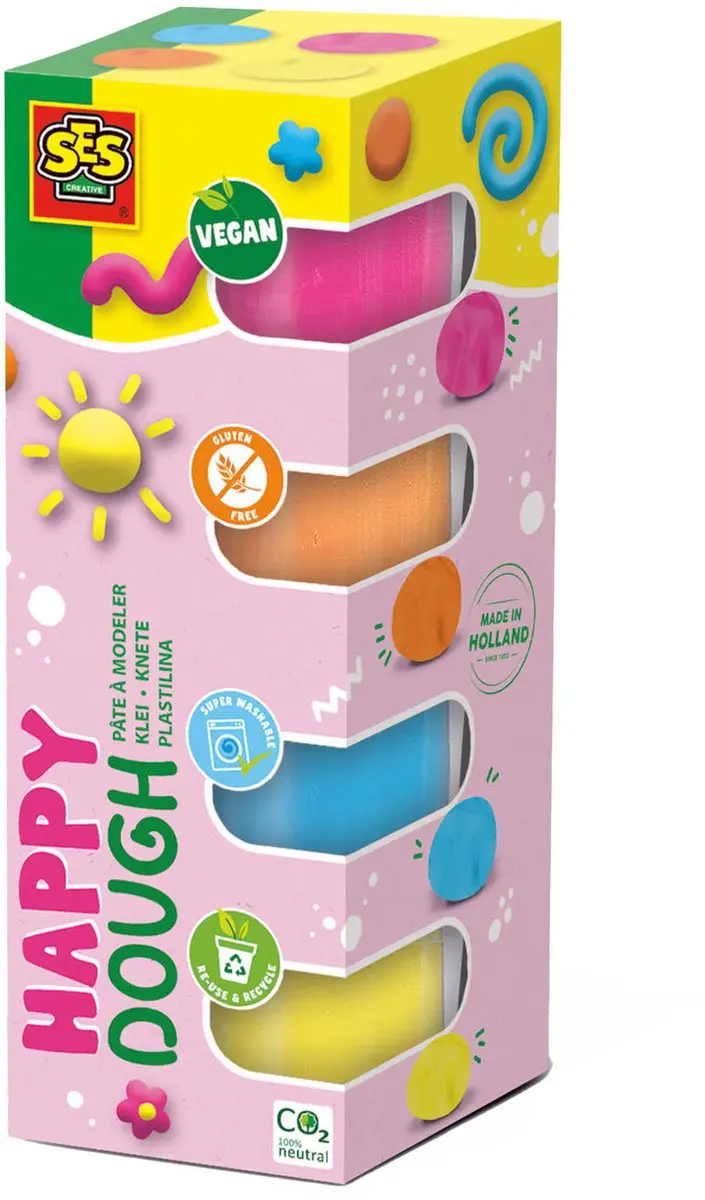 SES Creative Feel Good Klei Happy - 3 Stuks - afbeelding 6 van 6