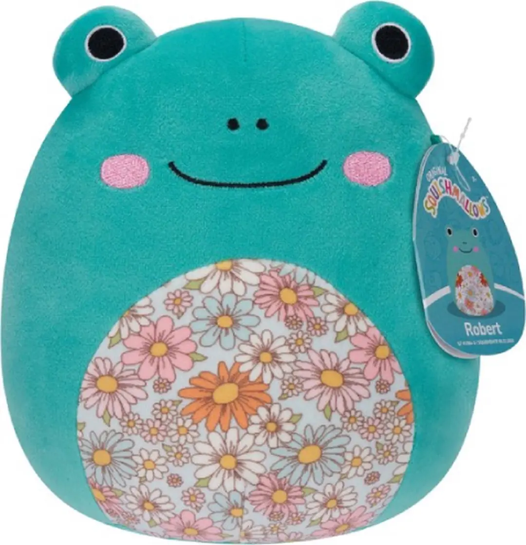 Squishmallows Robert de Kikker Pluche Knuffel 20cm