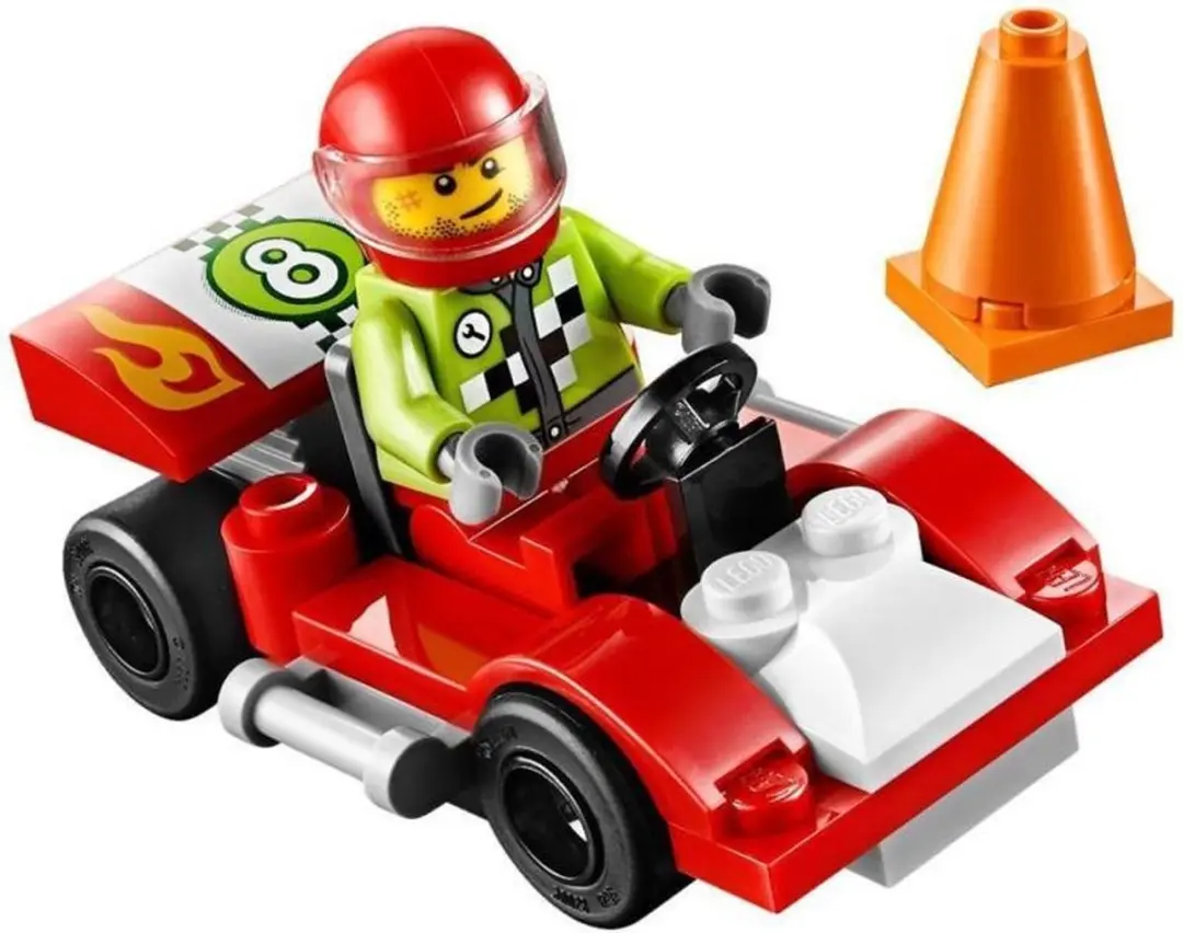 LEGO Juniors 30473 Raceauto - 30 Stukken - Rood/Oranje