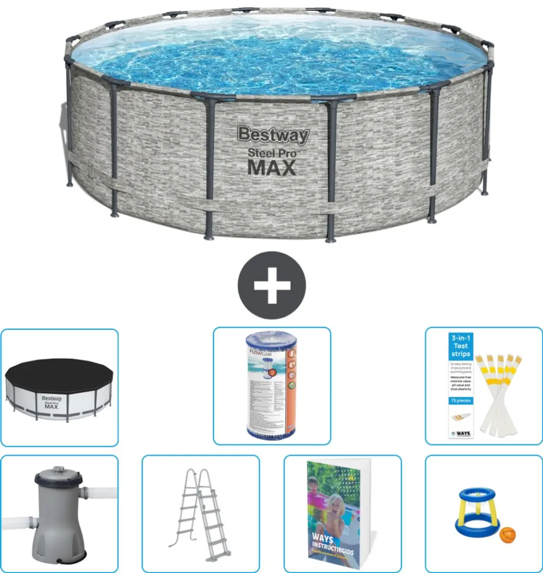 Bestway Steel Pro MAX Zwembad 427x122cm