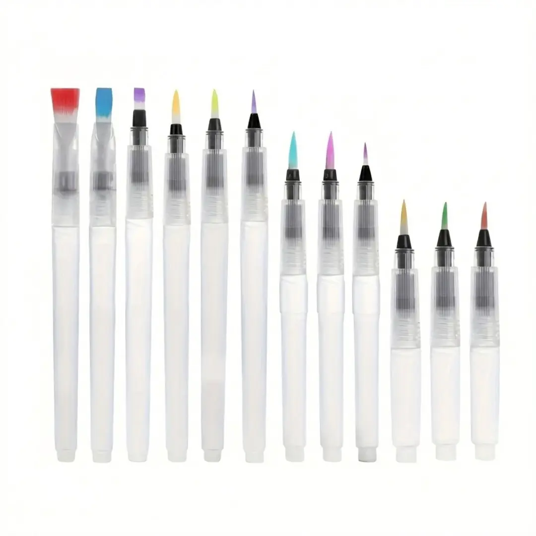 NUVEX Transparante Water Brush Penselen Set 12 Stuks