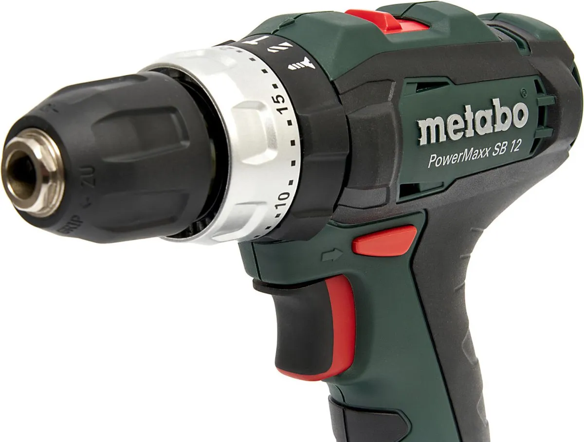 Metabo PowerMaxx SB 12 H130418 Accu-Klopboormachine - 2x 2000mAh - afbeelding 6 van 6