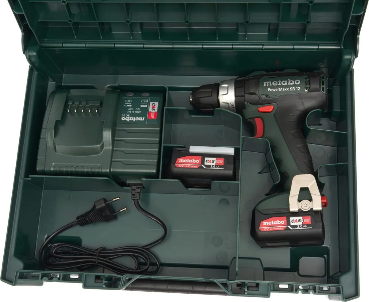 Metabo PowerMaxx SB 12 H130418 Accu-Klopboormachine - 2x 2000mAh