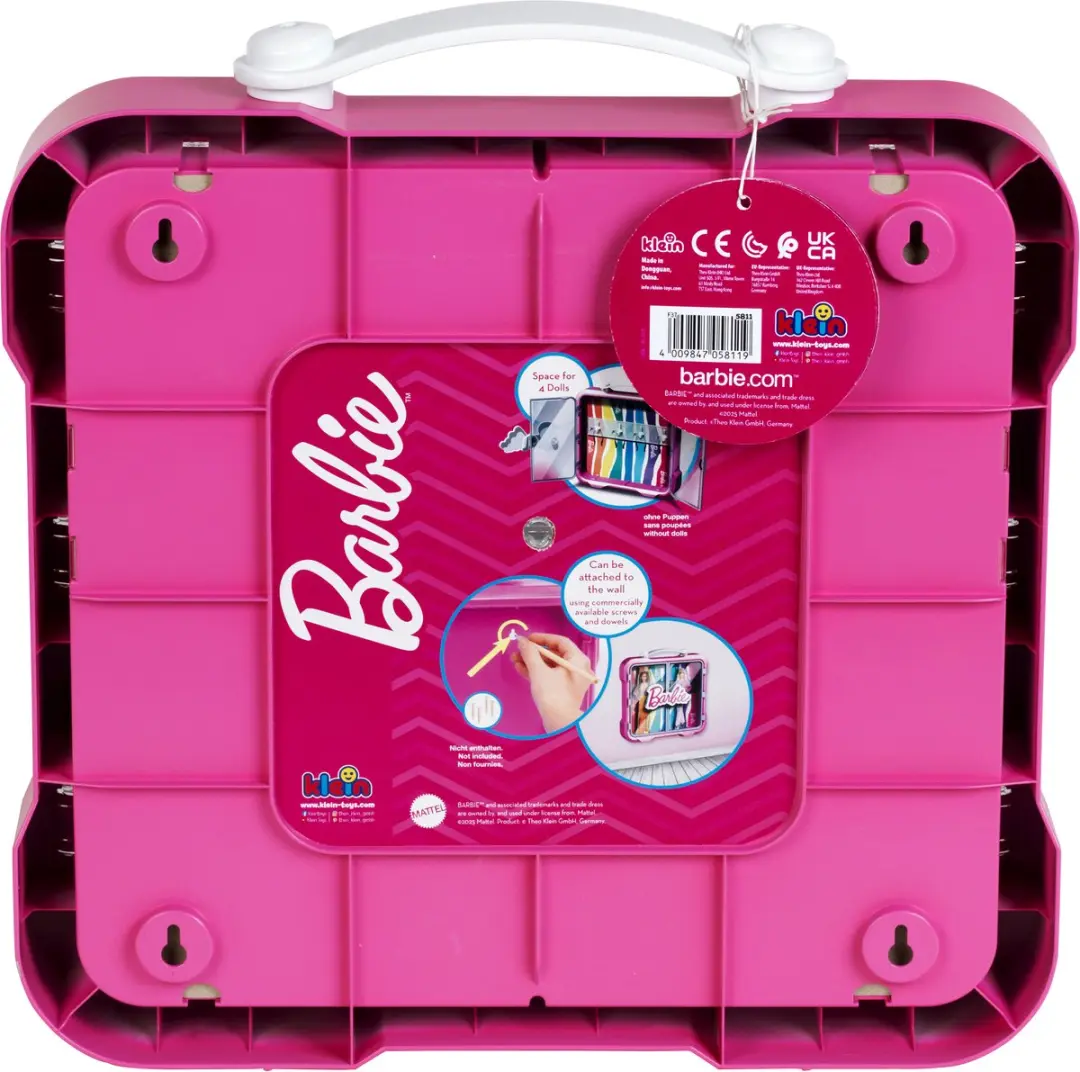 Klein Toys Barbie Display 5811 - 4 Poppen - Roze
