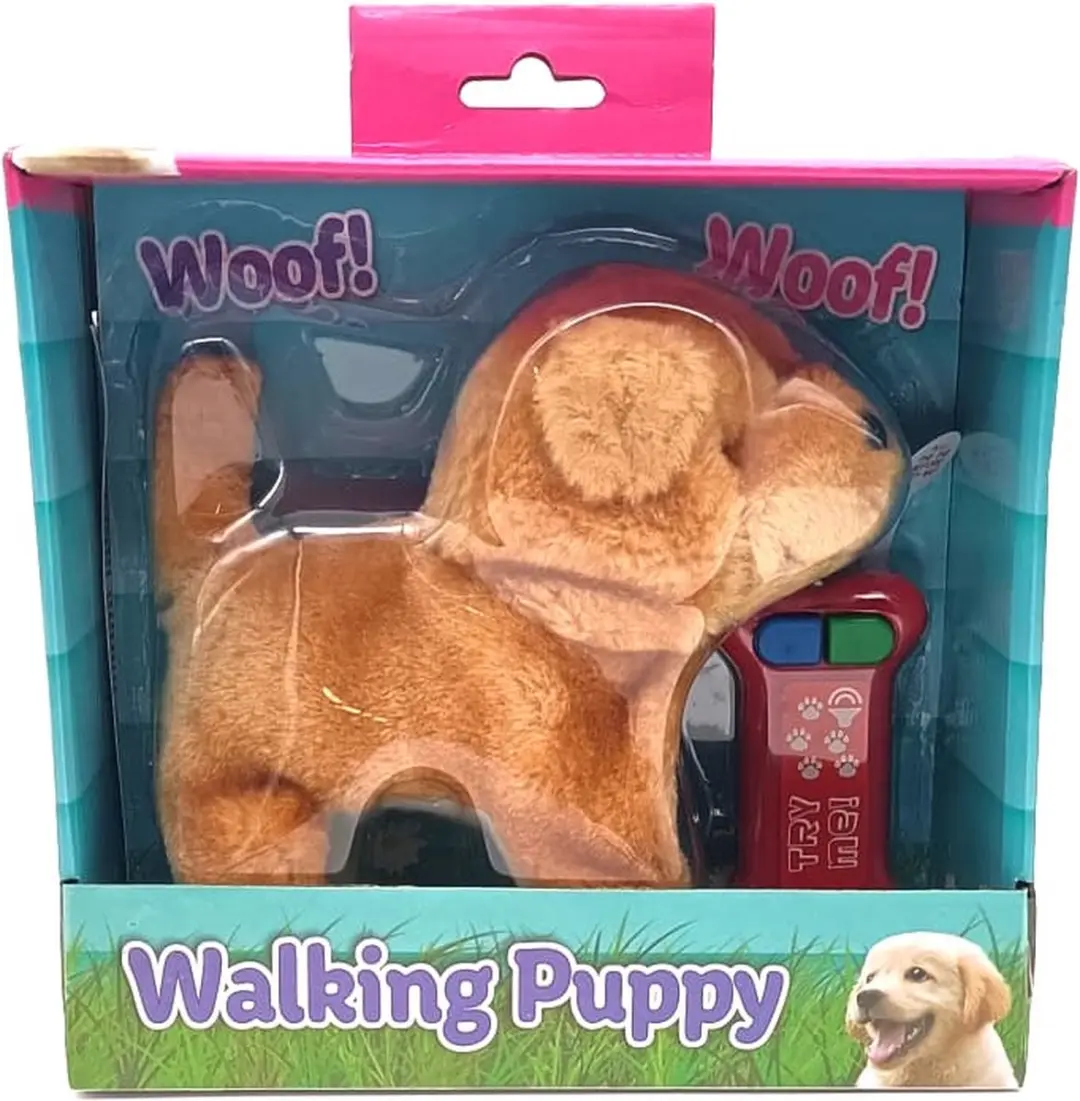 John Toys Walking Puppy Afstandsbediening Speelgoedhond - Verschillende kleuren