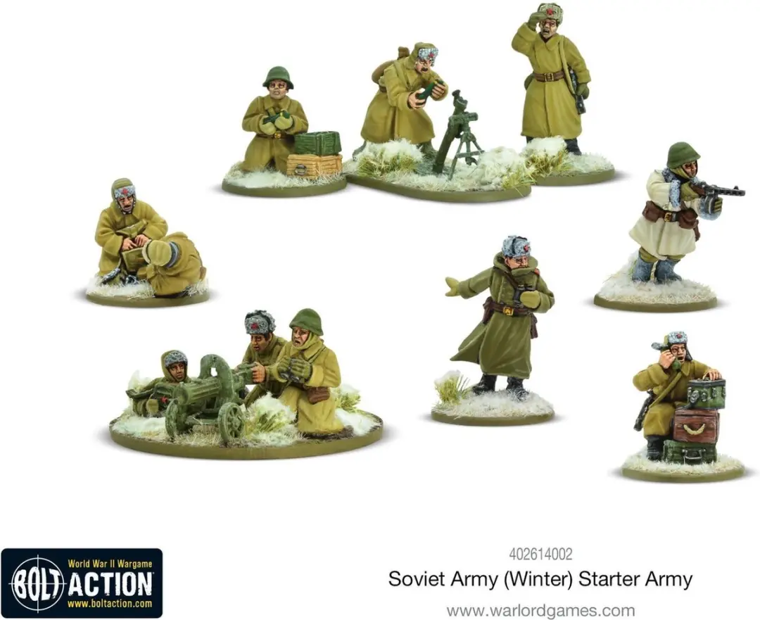 Warlord Games Bolt Action Sovjet Leger (Winter) Starter Army - 87 Onderdelen