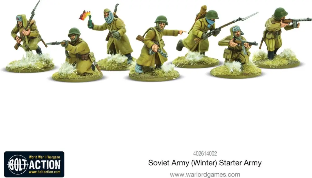 Warlord Games Bolt Action Sovjet Leger (Winter) Starter Army - 87 Onderdelen