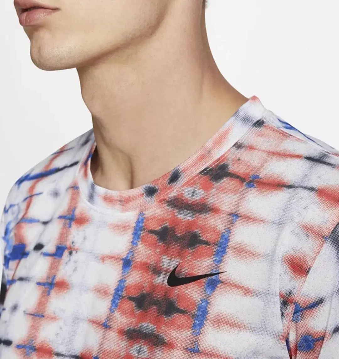 Nike Legend Men Trainingsshirt S - Wit/Rood/Zwart