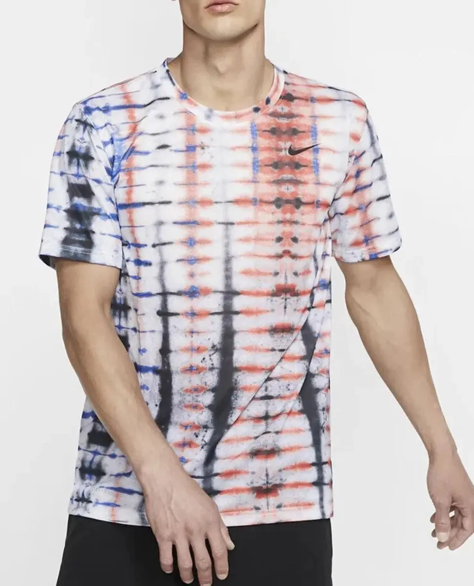 Nike Legend Men Trainingsshirt S - Wit/Rood/Zwart