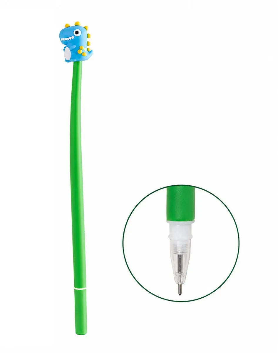 Jonotoys Dinosaurus Pen Donkergroen - Blauwe Inkt