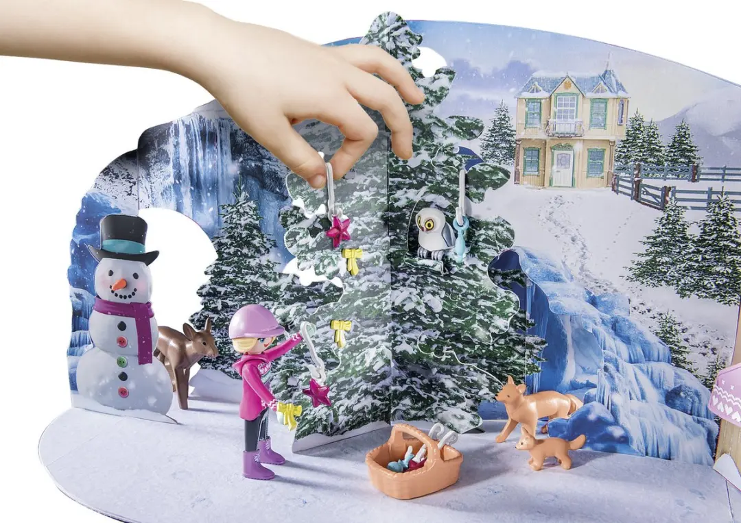 Playmobil Adventskalender Paarden Kerstsleerit 71345 - Multicolor