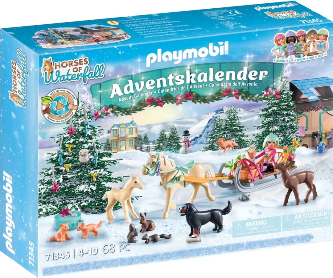 Playmobil Adventskalender Paarden Kerstsleerit 71345