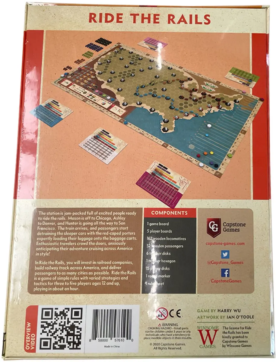 Capstone Games Iron Rail Ride the Rails Bordspel IR102