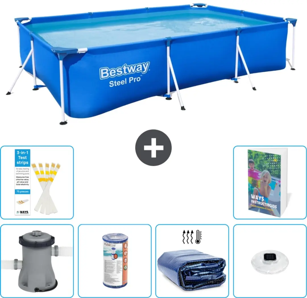 Bestway Steel Pro Zwembad 300x201x66cm