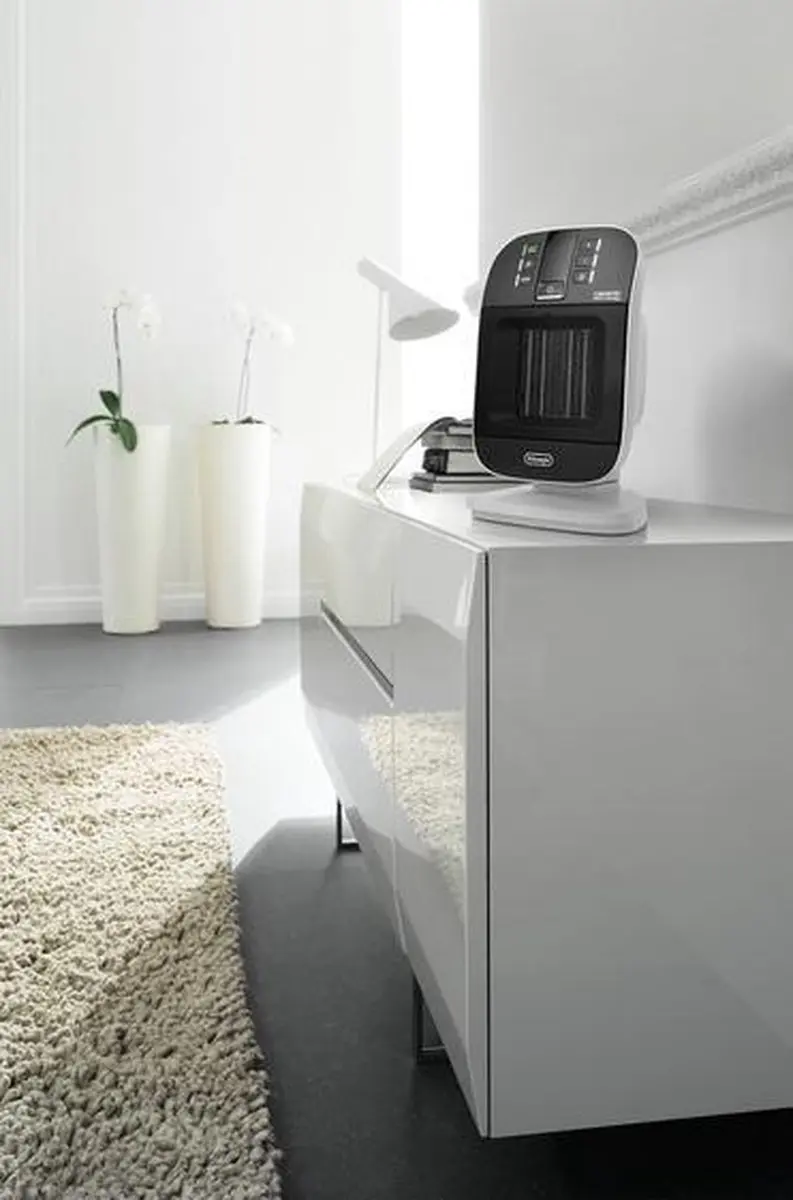 De'Longhi HFX60V20 Ventilatorverwarming 2000W - Zwart/Wit - afbeelding 2 van 2