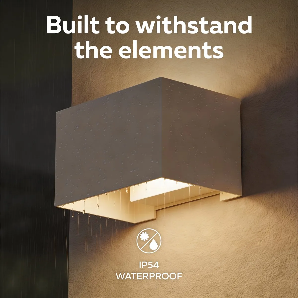 Calex Venice Wandlamp Zand - 2x7W Warm Wit 3000K