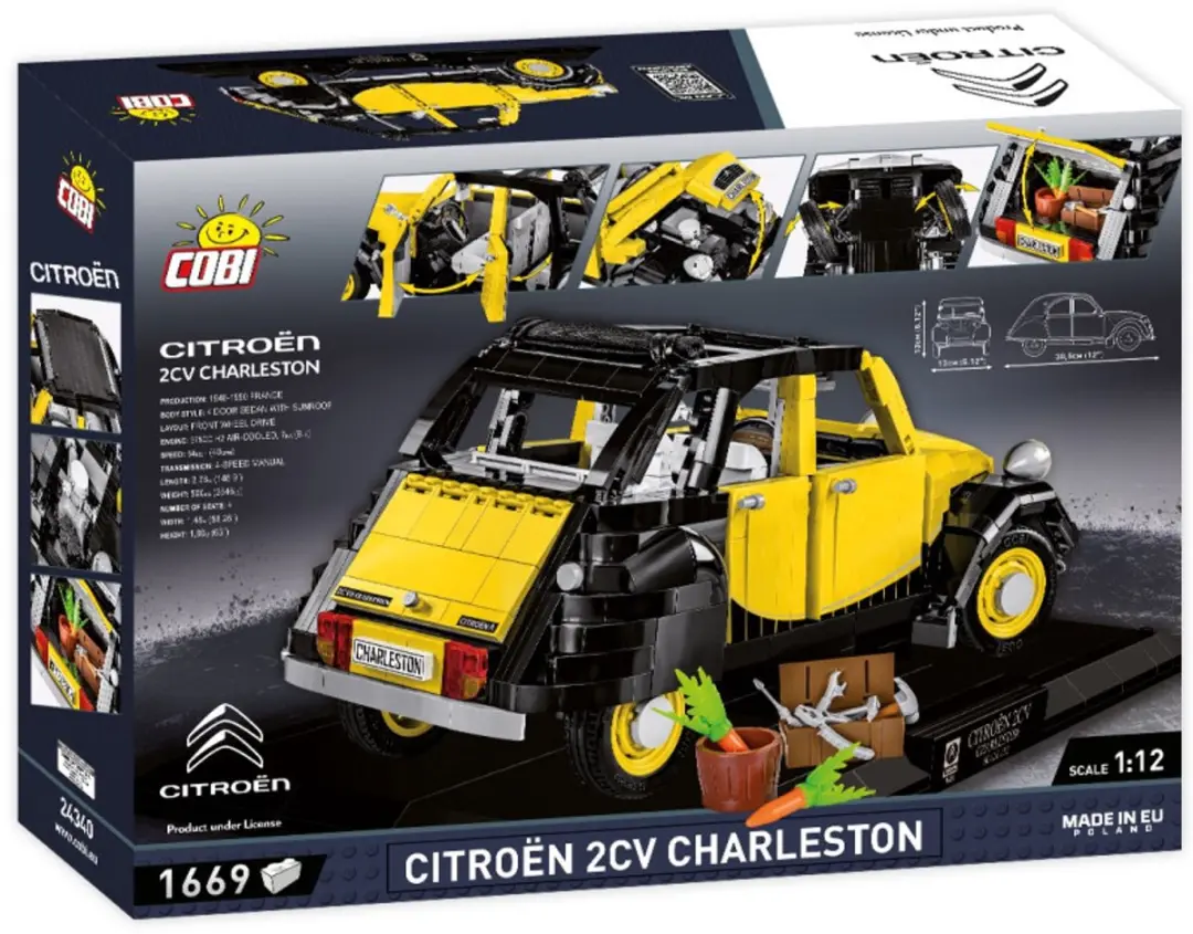 Cobi 24340 Citroën 2CV Charleston - 1669 Stukken - Meerkleurig - afbeelding 6 van 6