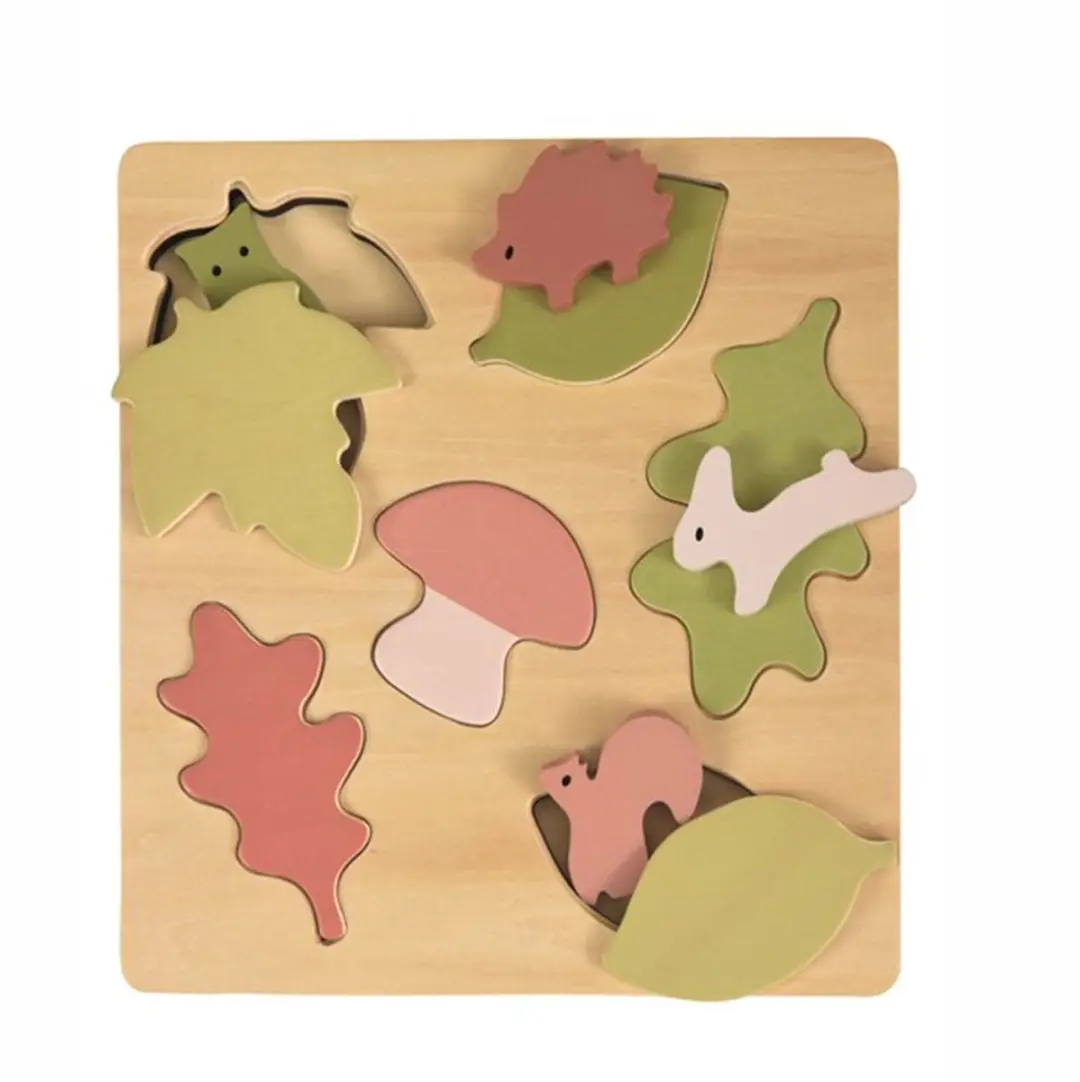 Egmont Toys Houten Puzzel Bos Meerkleurig - 13 Stukjes