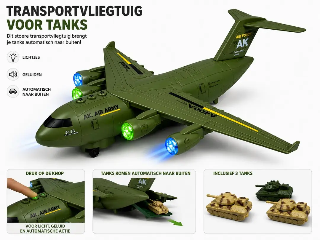 698 JIAN SHENG DIDAI LD-181A Transport Vliegtuig - Groen
