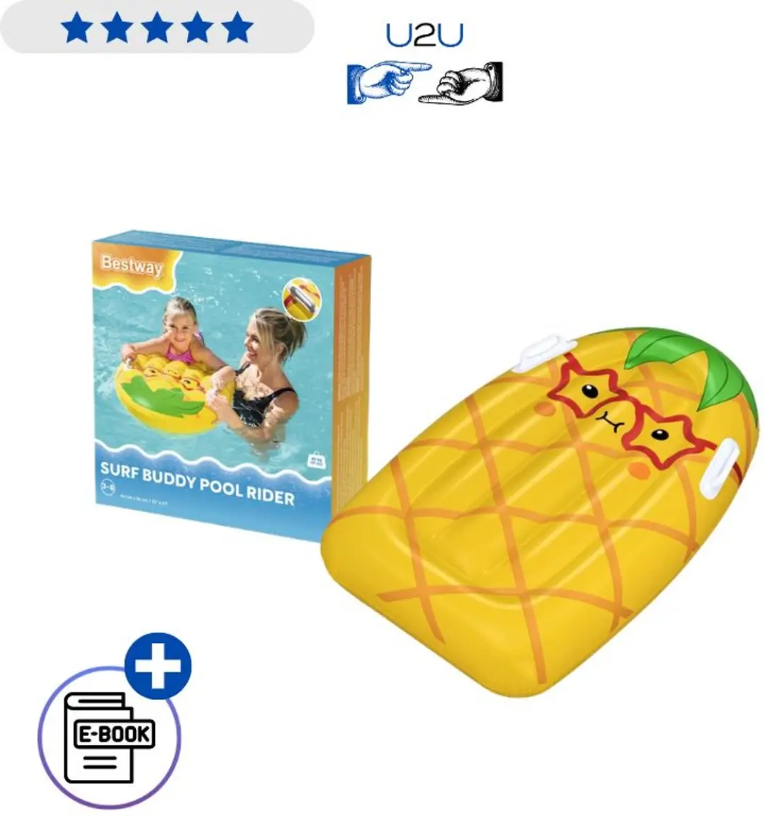 Bestway Opblaasbare Duikplank 42049 Ananas