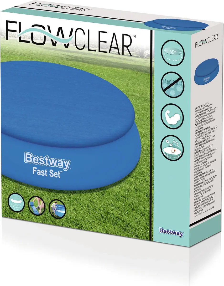 Bestway Afdekzeil Fast Set 415cm - Blauw