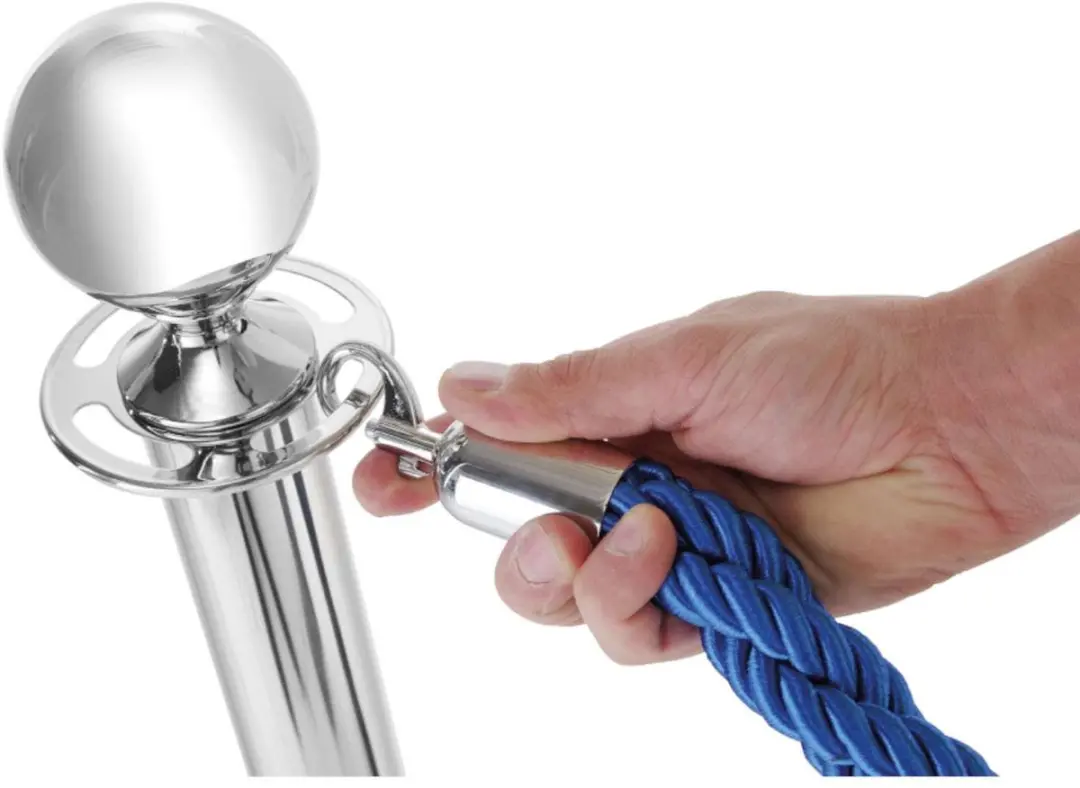 Hendi Afzetkoord 150cm - Blauw/Zilver
