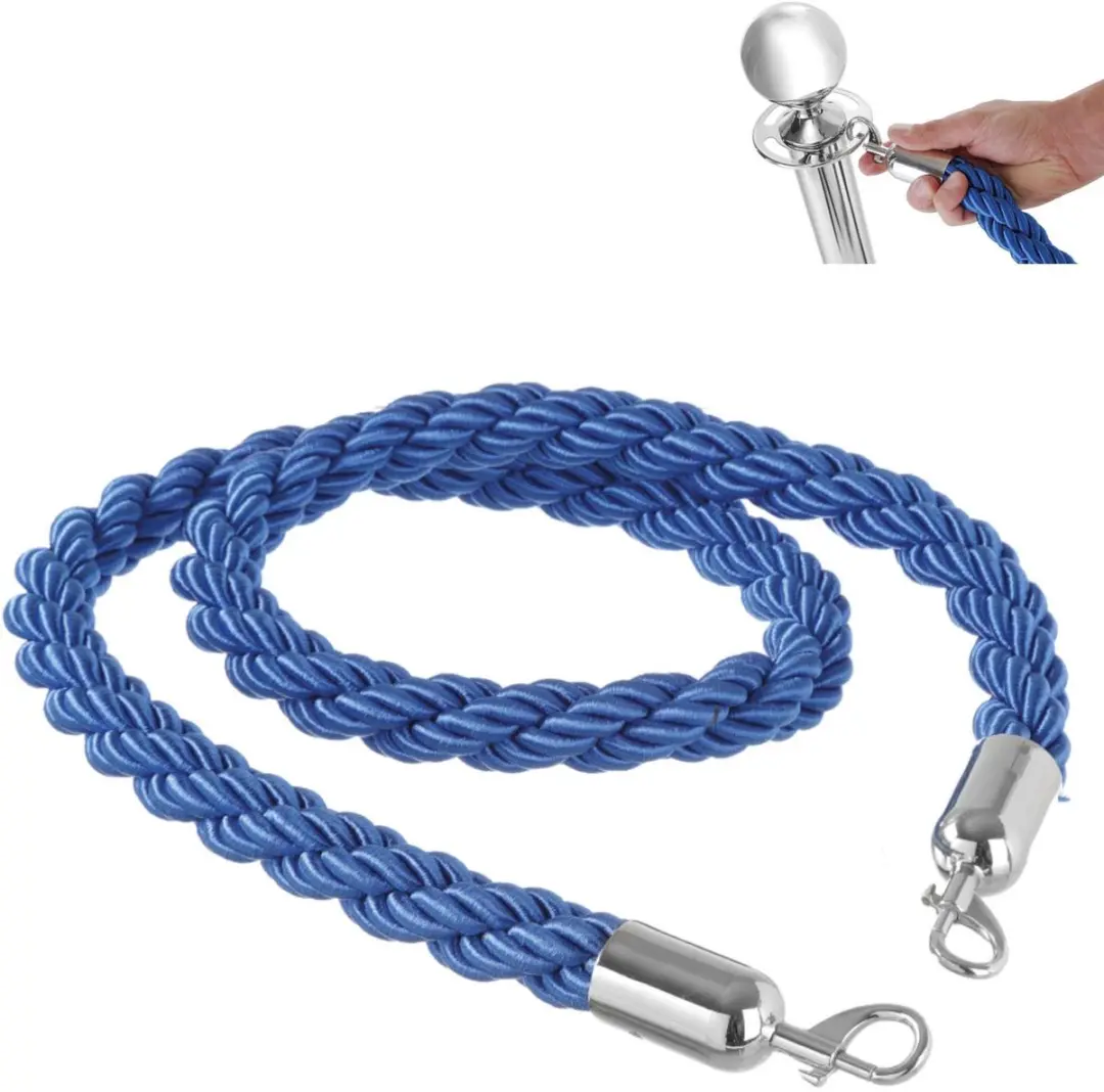 Hendi Afzetkoord 150cm - Blauw/Zilver