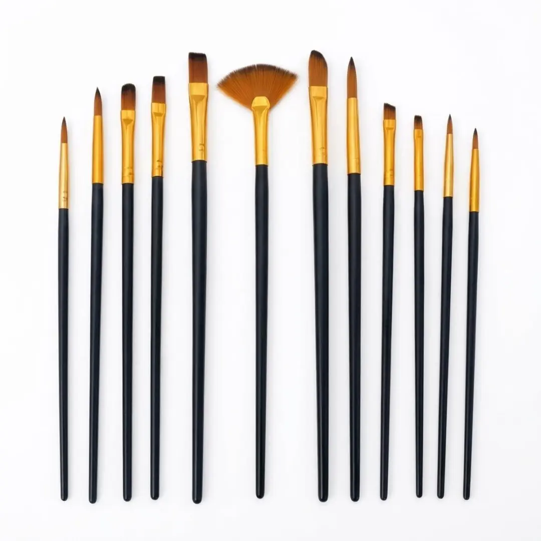 NUVEX Zwart/Goud Verfkwasten Set