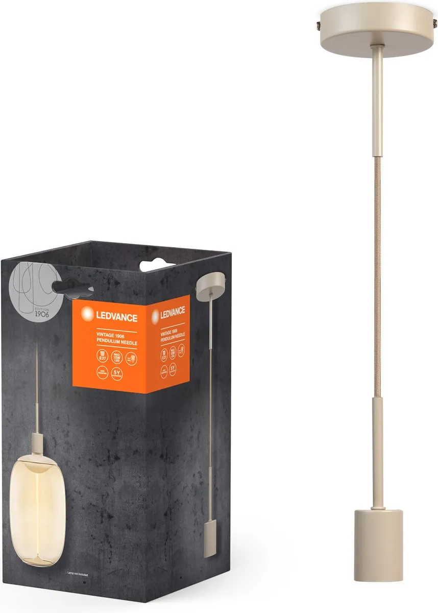 LEDVANCE Vintage 1906 PenduLum Needle Hanglamp - Beige - Ø100mm