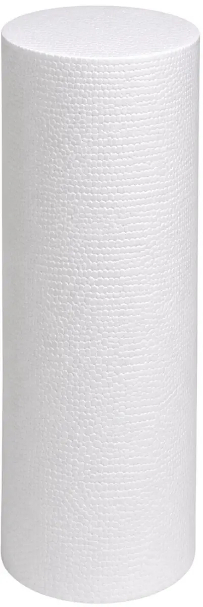 Bellatio Design Piepschuim Cilinders D15xL40cm - 3 Stuks Wit