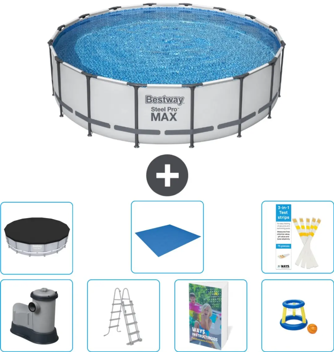 Bestway Steel Pro MAX Zwembad 488x122cm